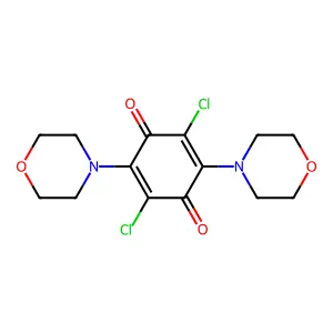 p-Benzoquinone, 2,5-dichloro-3,6-dimorpholino- structure