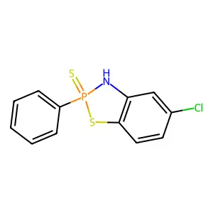 1,3,2-Benzothiazaphospholine, 5-chloro-2-phenyl-, 2-sulfide structure