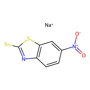 6-硝基-2-苯并噻唑硫醇钠盐 structure