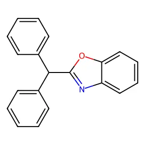 Benzoxazole, 2-diphenylmethyl- structure
