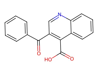 3-benzoylquinoline-4-carboxylic Acid structure