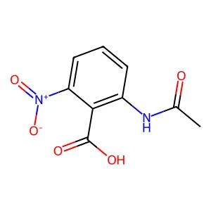 2-乙酰氨基-6-硝基苯甲酸 structure