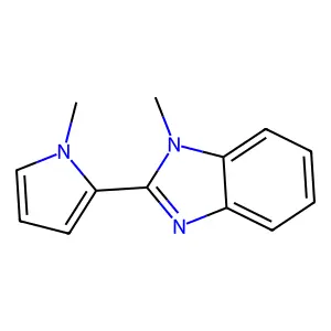 1-Methyl-2-(1-methylpyrrol-2-yl)benzimidazole structure