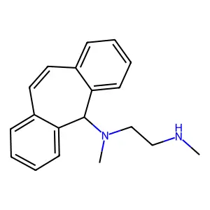 Ethylenediamine, N-(5H-dibenzo(a,d)cyclohepten-5-yl)-N,N'-dimethyl- structure