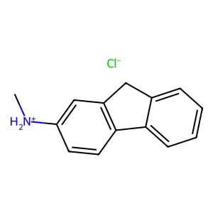 Fluoren-2-amine, N-methyl-, hydrochloride structure
