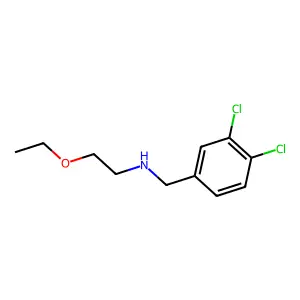 3,4-二氯-N-(2-乙氧基乙基)苄胺 structure