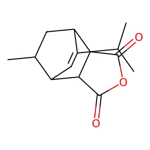 8-Methyl-5-(propan-2-yl)-3a,4,7,7a-tetrahydro-4,7-ethano-2-benzofuran-1,3-dione structure