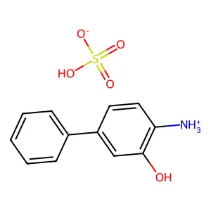 4-氨基-3-羟基联苯硫酸盐 structure