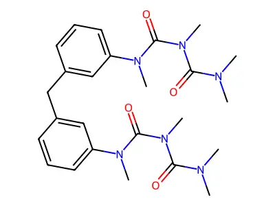 Biuret, 3,3-methylenebis(p-phenylene)bis(1,1,5,5-tetramethyl- structure