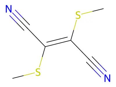 1,2-Dicyano-1,2-bis(methylthio)ethylene structure