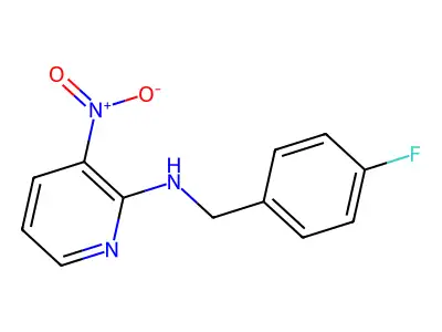 N-(4-fluorobenzyl)-3-nitro-2-pyridinamine structure
