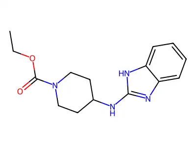 1-Piperidinecarboxylic acid, 4-(1H-benzimidazol-2-ylamino)-, ethyl ester structure
