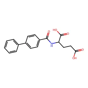 2-[(4-Phenylbenzoyl)amino]pentanedioic acid structure