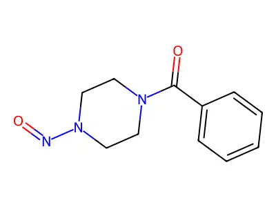 1-Benzoyl-4-nitrosopiperazine structure