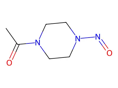 1-Acetyl-4-nitrosopiperazine structure