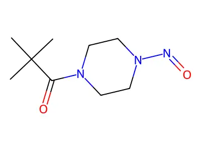 1-(2,2-Dimethylpropanoyl)-4-nitrosopiperazine structure