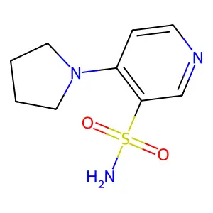 4-Pyrrolidin-1-ylpyridine-3-sulfonamide structure