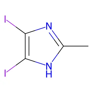 4,5-Diiodo-2-methyl-1H-imidazole structure