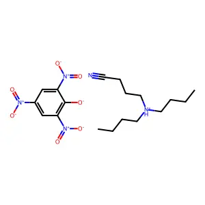 4-(二丁氨基)丁腈苦味酸盐 structure