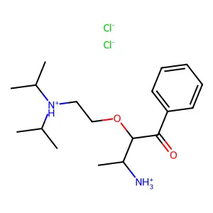 Butyrophenone, 3-amino-2-(2-(diisopropylamino)ethoxy)-, dihydrochloride structure