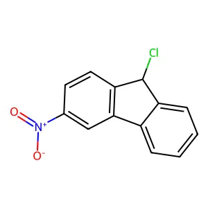 9-chloro-3-nitro-9H-fluorene structure