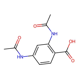 2,4-双(乙酰氨基)苯甲酸 structure