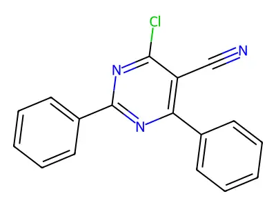 4-Chloro-2,6-diphenylpyrimidine-5-carbonitrile structure