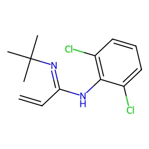 (1E)-N'-tert-Butyl-N-(2,6-dichlorophenyl)prop-2-enimidamide structure