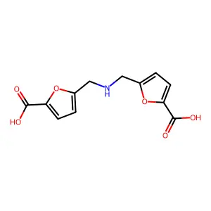 2-Furancarboxylic acid,5,5'-[iminobis(methylene)]bis-(9CI) structure