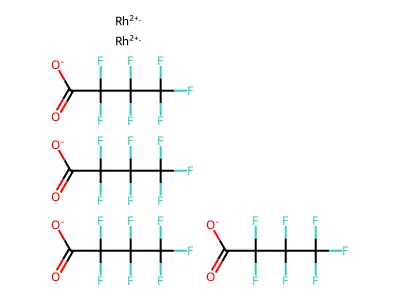 2,2,3,3,4,4,4-Heptafluorobutanoic acid;rhodium structure