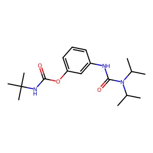 Carbamic acid, tert-butyl-, m-(3,3-diisopropylureido)phenyl ester structure
