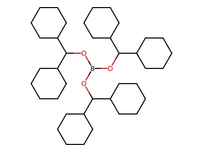 Boric acid, tris(dicyclohexylmethyl) ester structure