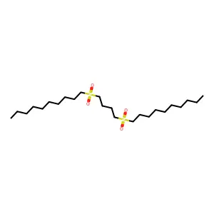Butane, 1,4-bis(decylsulfonyl)- structure