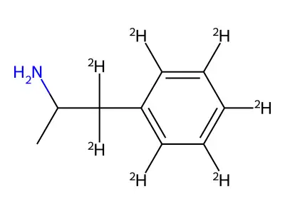 Phen-d5-ethyl-beta,beta-d2-amine, alpha-methyl- structure