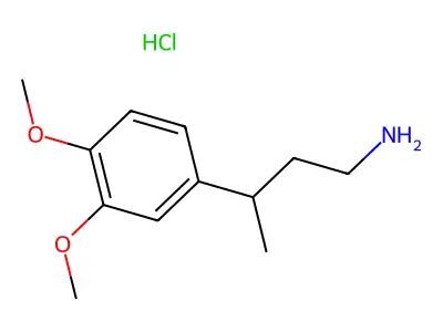 3-(3,4-Dimethoxyphenyl)butan-1-amine--hydrogen chloride (1/1) structure