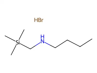 Butylamine, N-((trimethylsilyl)methyl)-, hydrobromide structure