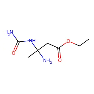 Ethyl 3-amino-3-[(aminocarbonyl)amino]butyrate structure