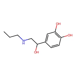 4-(1-Hydroxy-2-(propylamino)ethyl)-1,2-benzenediol structure