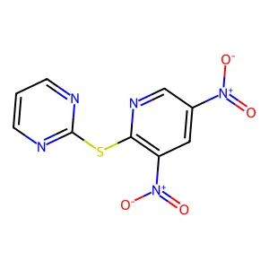 2-(3,5-Dinitropyridin-2-yl)sulfanylpyrimidine structure
