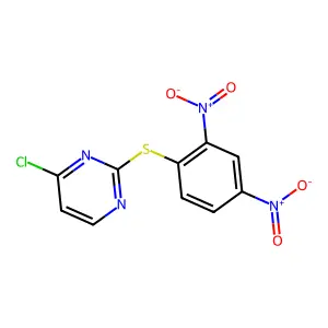 4-Chloro-2-[(2,4-dinitrophenyl)sulfanyl]pyrimidine structure
