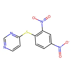 4-(2,4-dinitrophenyl)sulfanylpyrimidine structure