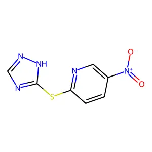 5-Nitro-2-(1H-1,2,4-triazol-5-ylthio)pyridine structure
