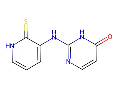 2-[(2-Sulfanyl-3-pyridyl)amino]pyrimidin-4-ol structure