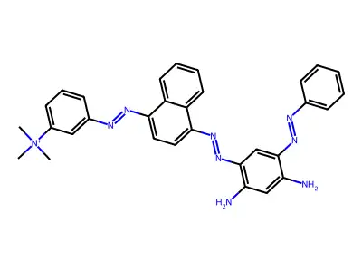 3-[(4-{[2,4-Diamino-5-(phenyldiazenyl)phenyl]diazenyl}-1-naphthyl)diazenyl]-N,N,N-trimethylanilinium structure