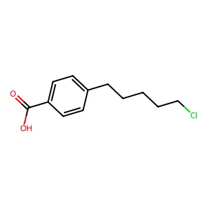 4-(5-Chloropentyl)benzoic acid structure