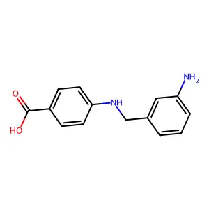 4-[(3-Aminophenyl)methylamino]benzoic acid structure