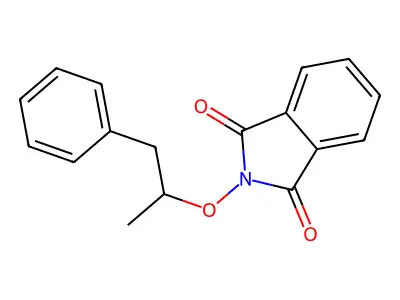 Phthalimide, N-(alpha-methylphenethyloxy)- structure