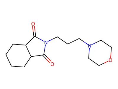 Phthalimide, N-(4-morpholinopropyl)hexahydro- structure