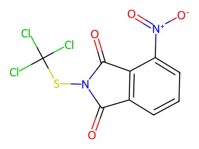 Phthalimide, 4-nitro-N-trichloromethylthio- structure