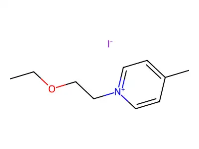 Pyridinium, 1-(2-ethoxyethyl)-4-methyl-, iodide (1:1) structure